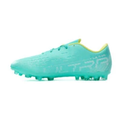 Bota Puma Ultra Play MG Niño -Botas Pro Ventas bota puma ultra play mg nino electric peppermint white fast yellow 2