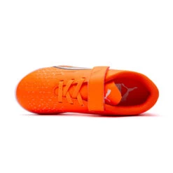 Zapatilla Puma Ultra Play IT Niño Cinta Adhesiva -Botas Pro Ventas zapatilla puma ultra play it nino cinta adhesiva ultra orange white blue glimmer 4
